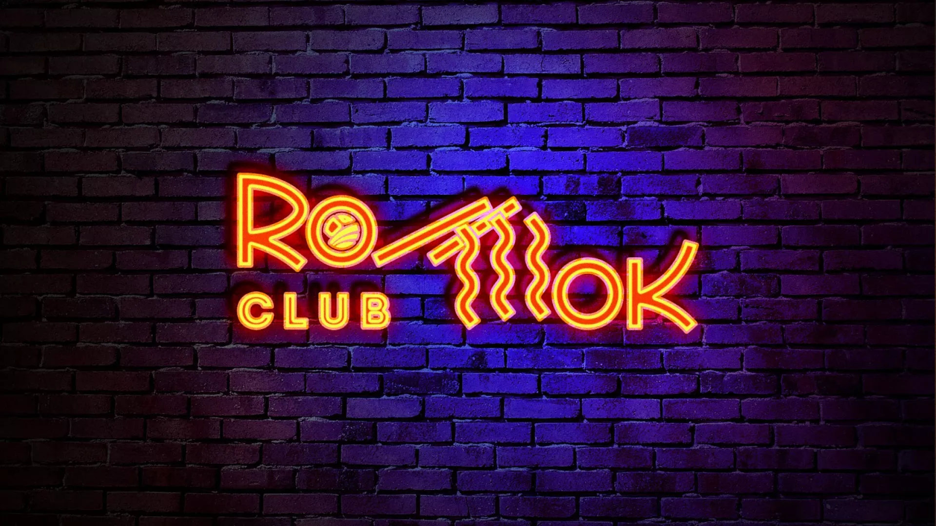 Разработка интерьерной вывески суши-бара «Roll Wok Club» в Киренске